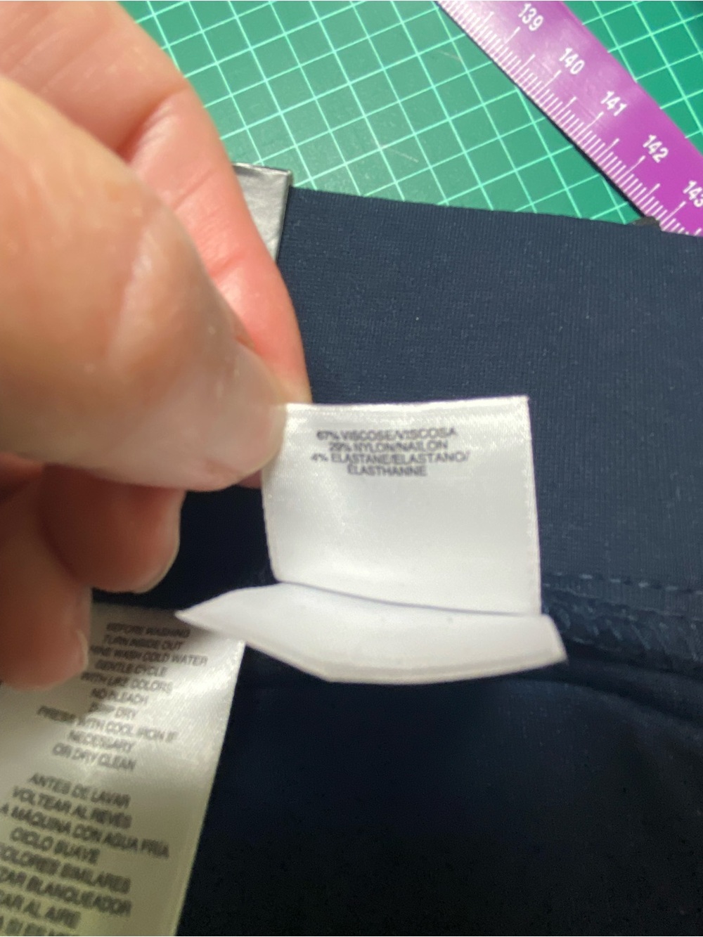 Classic Navy NINE WEST Straight-Leg Dress Pants - Picture 8 of 12